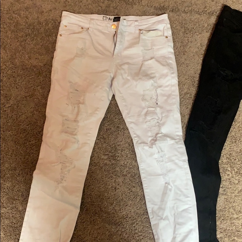 White Ripped Jeans